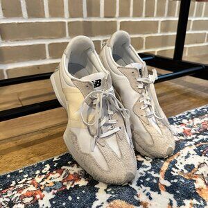 New Balance 327 – White/Cream/Grey (Size 8)